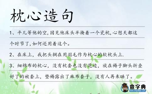 枕心造句