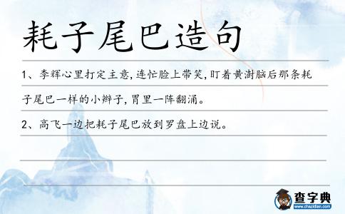 耗子尾巴造句