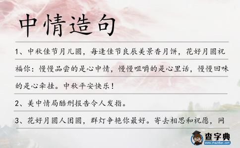 中情造句