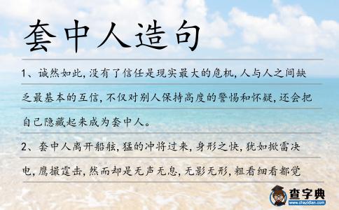 套中人造句