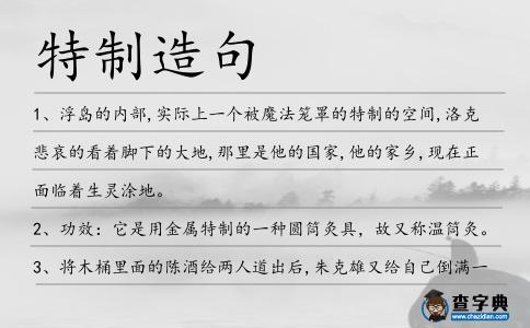 特制造句