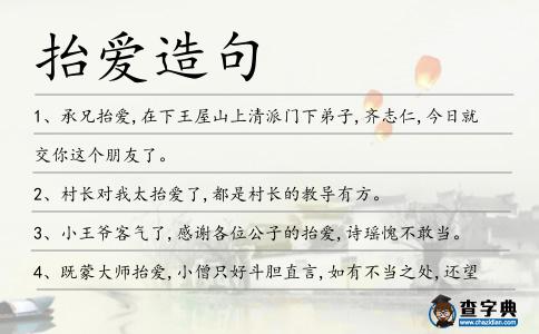 抬愛造句
