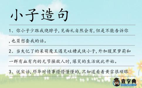 小子造句