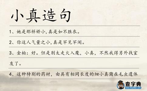 小真造句