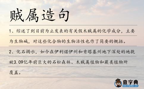 賊屬造句