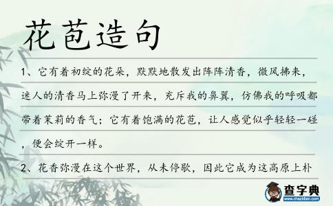 花苞造句
