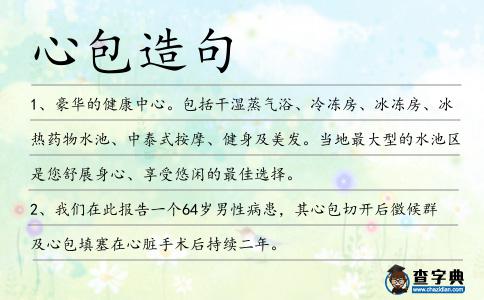 心包造句