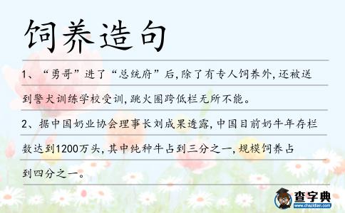 飼養(yǎng)造句