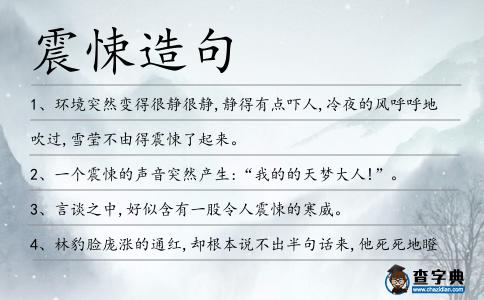 震悚造句
