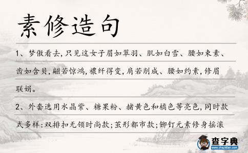 素修造句