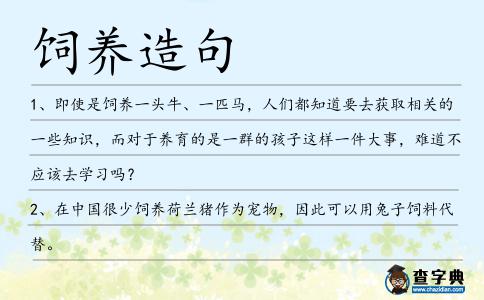 飼養(yǎng)造句
