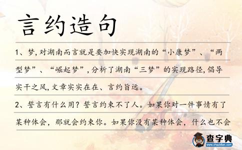 言約造句