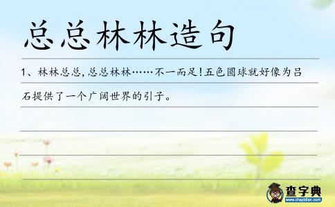 總總林林造句