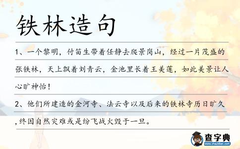 鐵林造句