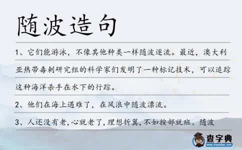 隨波造句