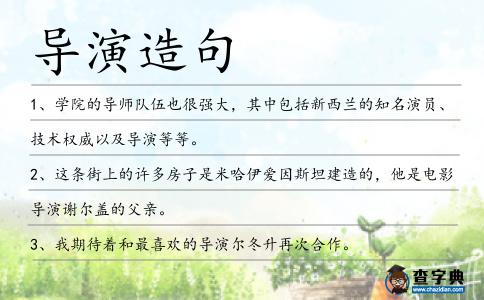 導演造句