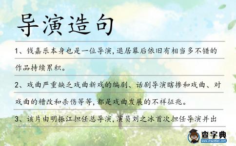 導演造句