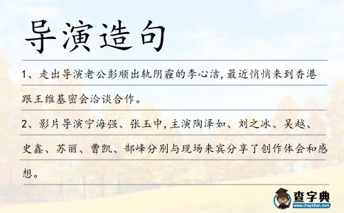 導演造句
