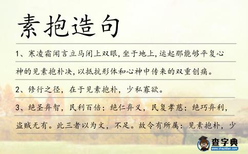 素抱造句