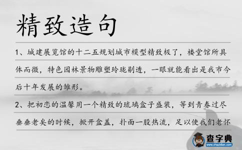 精致造句