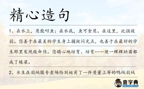 精心造句
