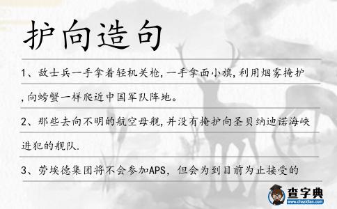 護向造句