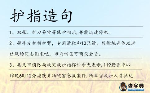 護指造句