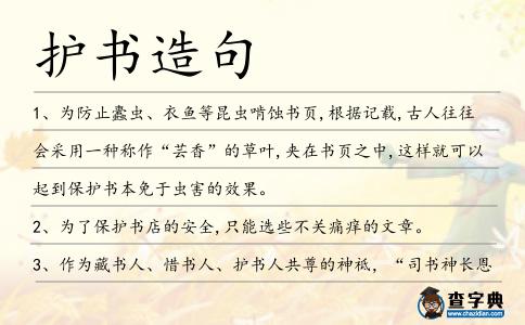 護書造句