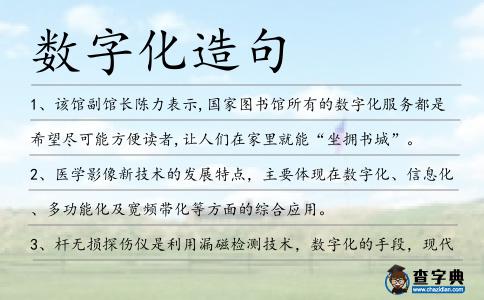 數(shù)字化造句