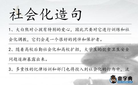 社會化造句
