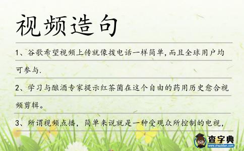 視頻造句