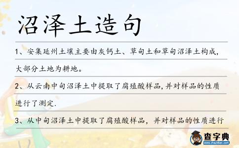 沼澤土造句