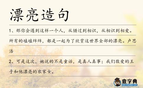 漂亮造句