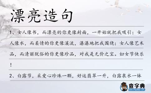 漂亮造句