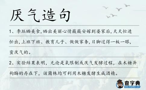 厭氣造句
