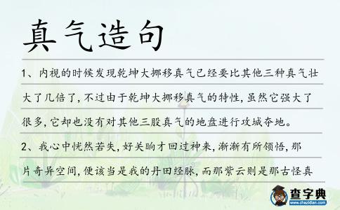真氣造句