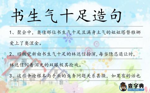 書生氣十足造句