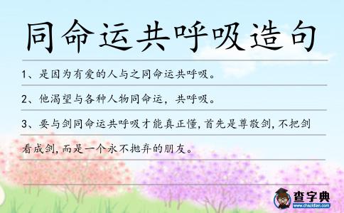 同命運共呼吸造句