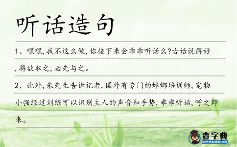 聽話造句