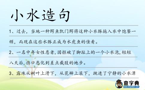 小水造句