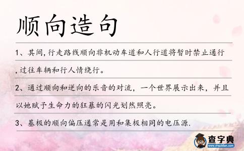 順向造句