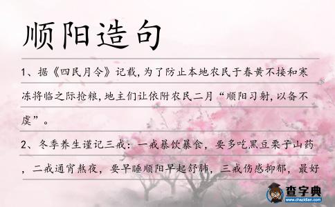 順陽造句