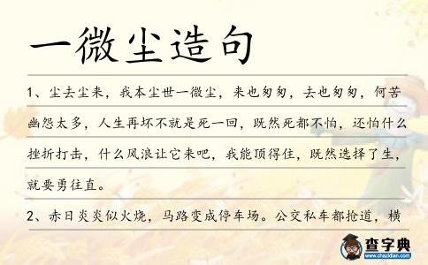 一微塵造句