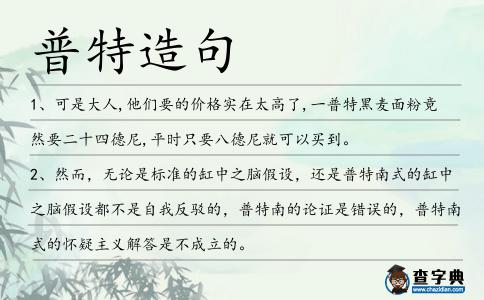普特造句