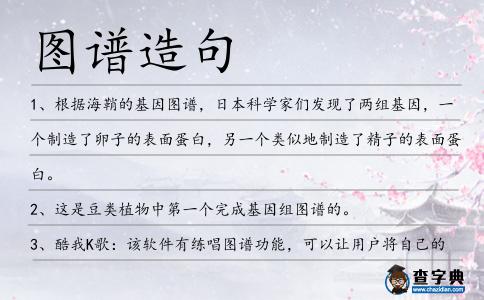 圖譜造句