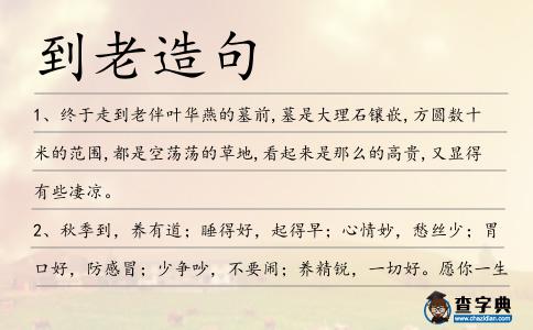到老造句