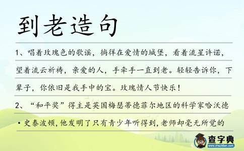 到老造句