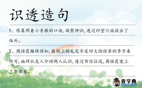 識透造句