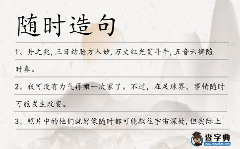 隨時造句