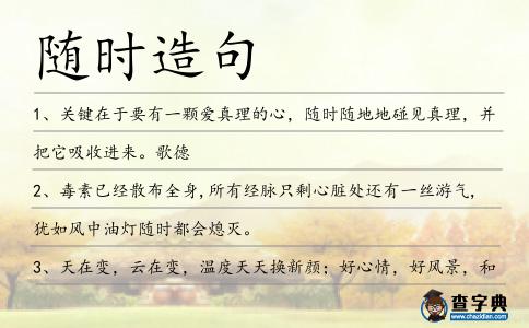 隨時造句